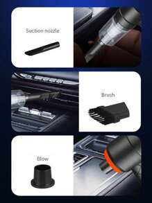 Aspiradora portátil inalámbrica para coche de 3 en 1, alta potencia, aspiradora de mano inalámbrica para coche, hogar, oficina, pelo de mascotas, accesorios de coche