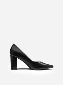 Women's Chunky High Heel Shoes With Pointed Toe - Multicolor - View 6
