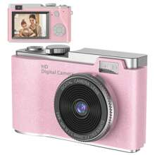 Kids Camera, Rechargeable Kids Camera Digital Camera, For 6-12 Years Old Girls Birthday Christmas Kids Toys Gifts Selfie Children Camera, 1080P HD Screen