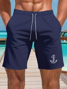 Pantalones cortos de hombre con estampado 3D, de apariencia informal y elegante, con tacto lujoso, con cordón en la cintura, perfectos para actividades al aire libre en verano