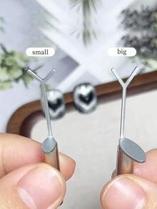 2个Y型心形磁性美甲工具，带磁铁，适用于猫眼心形凝胶美甲DIY，美甲用品 - 彩色 - 查看 6