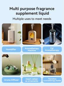 260ml Large Capacity Essential Oil Refill For Automatic Aroma Diffuser Machine, 18 Fragrance Varieties Available, Requires Aroma Diffuser To Use