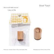1pc Beechwood Stamp With Handdrawn Cute Designs, Versatile For Decorating Journals, Suitable For School And Office Stamps,Back To School,School Supplies