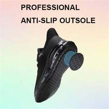 Non Slip Sporting Shoes For Men Waterproof Slip On Sneakers Comfortable Restaurant Kitchen Chef Slip Resistant Walking Shoes Hands Free Slip In Sneaker Men Footwear - Black - View 1