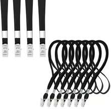 Lanyards Bulk, 10/25/50/100/150 Pack Badge Lanyards With Clip For ID Holder Badges Neck Flat Lanyard With Badge Lanyard Bulldog Clip For School Office Team Workers Volunteers,School Supplies,Back To School - Multicolor - View 1