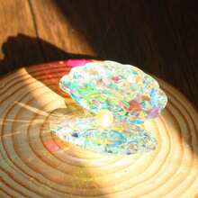 1 pieza Ornamento encantador de cristal, perla y concha: regalos de cumpleaños perfectos para decorar salas de estar y bares en el hogar