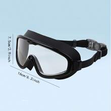 Large Frame Swimming Goggles, Transparent Anti-Fog Waterproof Swim Glasses For Men And Women, Professional Swimming Goggles With Wide Clear Vision And Comfortable Fit