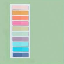 400pcs/200pcs Morandi Color Index Labels, Transparent Sticky Flags, Various Pastel And Vintage Colors, Rectangular Colored Index Cards, Suitable For Office, Study And Gift Wrapping, Organization And Storage