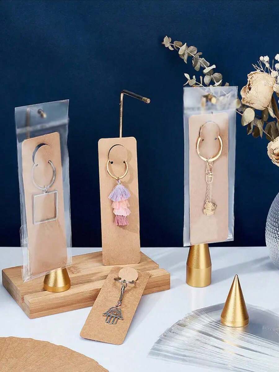 20/50/100pcs Gift Packaging Blank Card Key Chain Display Card