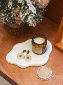 Ceramic Jewelry Tray, Decorative Cloud Vanity Key Tray For Women, Ring Holder Dish, Cute Jewelry Dish For Aesthetic Decor, White, Medium