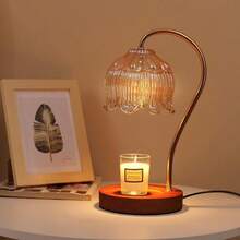 GEEZO Fragrance Candle Warmer Lamp,Electric Candle Warmer With Timer & Dimmer,Mom Christmas Birthday Gifts For Women, House Warming Gifts New Home Bedroom Decor - 黑色 - 查看 1