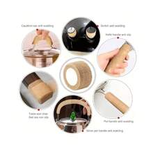 3 rotoli da 10 cm/3,94 pollici di protezioni per le gambe delle sedie, avvolgimenti autoadesivi e durevoli, ad alta elasticità e antiscivolo, riduzione del rumore, adatti per attrezzature fitness, manici di racchette da tennis, manubri di biciclette, articoli per esterni.