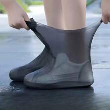 1 Pair Of Outdoor Latex Rain Boots Waterproof Shoe Covers, Suitable For Multi-Scenario Waterproof Shoe Covers. Durable, One Size ,Office,Household,Travel