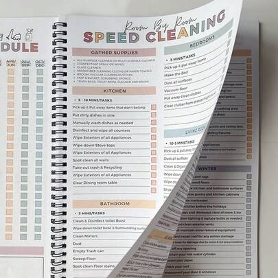 ADHD-städschema, checklista för städning för vecka, månad, år, organisation, bok om hushållssysslor
