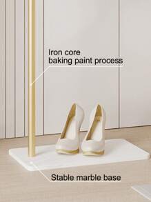 1pc Nordic Minimalist Modern Hanging Clothes Rack, Luxury Stand-Up Floor Clothes Hanger For Bedroom, Lightweight & Easy Assembly