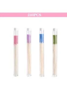 240pcs Ear Piercing Care Set,Disposable Ear Hole Cleaning Swabs. 60pcs Per Tube, Portable And Convenient Kit To Keep Ear Piercings Clean And Odorless Wherever You Go. Can Be Used With Ear Cleansing Solution Or Just Water. Suitable For Women And Men With Ear Piercings.