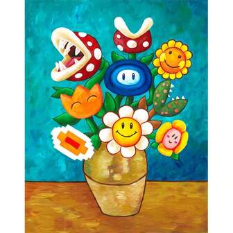 1件套精美5D钻石画套装，DIY艺术作品，优雅房间装饰，全圆钻DIY套装，休闲减压手工点钻效果