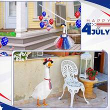 Hawaiian Luau Porch Goose Outfit For Lawn 23'' Plastic Goose Clothes Costume Summer Outdoor Decor