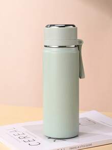 1 个 SUS316 不锈钢真空水瓶，带手柄和过滤网，500ml/16.9oz 和 600ml/20oz，密封防漏，可放入包中，便携，适合户外旅行、跑步、骑自行车、登山和游泳