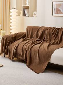 1pc All Season Chenille Sofa Cover - Anti-Splash, Machine Washable, Non-Slip, Suitable For Bedroom, Office, Bedroom And Living Room, Home Decor