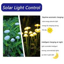 Solar Energy, LED, Jellyfish Lamp, Outdoor, Garden, Atmosphere Decoration, Atmosphere Lamp, Mushroom Lamp, Lawn Lamp