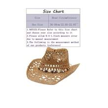 1pc Boho Shell Hollow Out Straw Sun Hat, Western Cowgirl Beach Hat, Suitable For Mother's Day, Easter, Vacation, Photo Shoot - Khaki - View 6