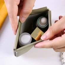 Personalized Gift Initial Digital Bag Mini Beauty Bag, Automatic Closing Storage Bag, Waterproof Makeup Bag, Carry On Key, Lipstick, Data Cable Storage, Travel Carry On And Storage Of Things, Letters A-Z, A Total Of 26 Letters To Choose From, Gifts For Family And Friends, Small Gift Storage, Annual Party Gift Bag Makeup Bags Makeup Organizer Make Up Organizer Makeup Storage Makeup Pouch Make Up Pouch