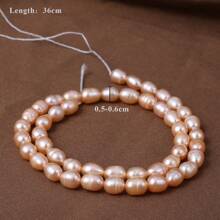 1 cuerda de perlas de agua dulce naturales sueltas, charms espaciadores para hacer collares, pulseras y accesorios de joyería para mujeres y hombres