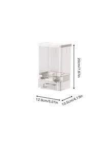 1pc Transparent Wall-Mounted No-Drill Laundry Detergent Storage Box, Indoor Laundry Room/Bathroom Wall Container
