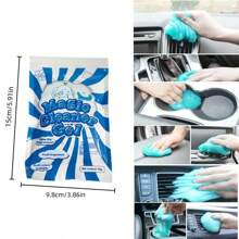 1 Pc/2 Pcs/4 Pieces Car Cleaning Gel Interior Cleaning Soft Adhesive Car Gap Air Vent Cleaning Mud Keyboard Cleaning Glue Interior Cleaning Brush