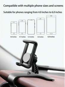 Car Mobile Phone Holder Universal Dashboard Car Clip-On GPS Holder Car Mobile Phone Holder Suitable For Most Mobile Phones On The Market Compatible With IPhone, Android Phone, Gift For Birthday, Family, Friends Car Accessories, Car Phone Holder
