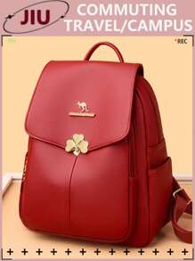 Diebstahlsicherer Rucksack aus Kunstleder für Frauen, multifunktionale modische Tasche für den Tag, leichte Reise-Tasche mit vielen Taschen, große Kapazität einfacher Schulranzen, praktische Büchertasche, für Studenten, Reisen, Geschäftsreisen, tägliches Pendeln, Einkaufen, Büro, Date, Outdoor, Geburtstaggeschenk, Feiertagsgeschenk, Rucksack