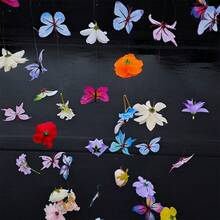 15 件花朵和 8 件蝴蝶，混合风格，漂浮效果，适用于婚礼装饰、房间装饰、商场装饰、商店装饰、节日装饰、摄影背景，适合所有季节 - 彩色 - 查看 8