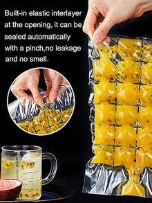 Summer Ice Bag, Disposable Ice Cube Specialized Thick Ice Bag, Household Ice Tray Bag, Freezer Ice Maker Tool - Multicolor - View 8