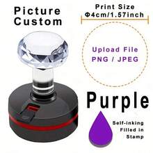 Customize Your Picture Or Logo Stamp, Teacher Encouragement Stamp, DIY Picture Stamp, 4cm/1.57in Diameter Printing, Black, Blue, Red, Green, Purple, Brown Stamp.Personalized Custom Seals For Wedding Invitations And Couples Gifts.,Stylish,Fashion,Hipster,Casual,Minimal Chic,Personalized,Customized,Custom,Unique,Guy Costumes,Capsule Wardrobe,Men Basic/Street Style,Ideal Gifts For Him,Boyfriend,Family,Friends,For Birthdays,For Vacation/Holiday,For School/Competition,For Sports/Climbing,Award & Certificate Supplies - Multicolor - View 10