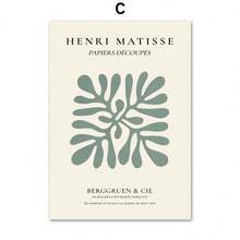 1 件现代亨利·马蒂斯梵高莫里斯墙面艺术帆布画抽象画展览中世纪海报印刷品客厅装饰可选画框 - 彩色 - 查看 39