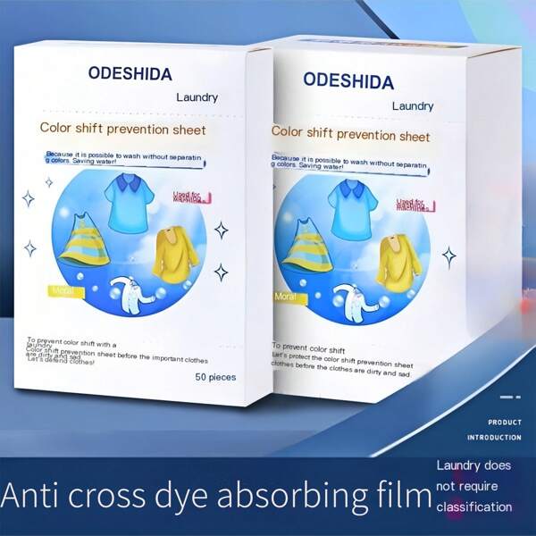 1 Scatola/Confezione da 50/100 Fogli Decoloranti, Lavabili in Lavatrice, Fogli Antitraferimento e Scolorimento del Detersivo per Bucato, Fogli Anti-Scolorimento per Lavaggio Abiti per Uso Domestico