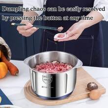 500W Electric Food Processor 5L Stainless Steel Meat Grinder Large Capacity Multifunctional Home Kitchen - Silver - View 8