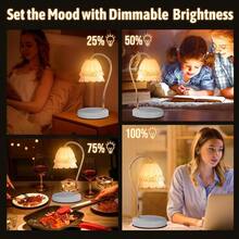GEEZO Fragrance Candle Warmer Lamp,Electric Candle Warmer With Timer & Dimmer,Mom Christmas Birthday Gifts For Women, House Warming Gifts New Home Bedroom Decor - 銀色 - 查看 7