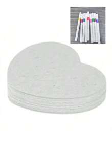22pcs/10 Sheets 3D YFLLN Magic Fluffy Texture Paper, Plush Texture Art Craft Paper, Luxury Decorative Paper, Suitable For DIY Projects And Creative Design (Expand When Wet), Indoor Outdoor Room Student Classroom Holiday Birthday Gift, Blank Painting Paper With Plush Texture, 20 Sheets (10 Round 3.93 Inch X 3.93 Inch, 10 Square 4.33 Inch X 2.75 Inch)