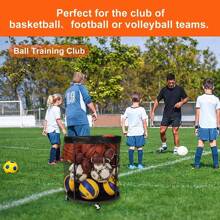 Sports Ball Mesh Bag, Drawstring Gear Package, Large Mesh Net Bag For Basketball, Football, Baseball, Team Sports