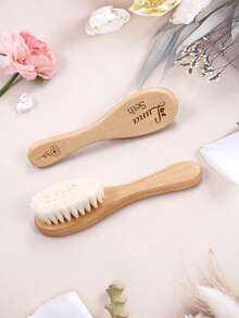 1 pieza de Cepillo de pelo de bebé con la flor de nacimiento personalizada, Cepillo con nombre de bebé personalizado, Regalo personalizado para baby shower, Regalo conmemorativo personalizado para bebé, Regalo para bebé niño o niña en , Regalo para nuevos padres - Estilo A - Ver 6