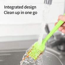 2 Pieces/Set Of Silicone Oil Brush, Barbecue Brush, Kitchen Baking Cake, Oiling Brush, All-In-One Silicone Oil Brush