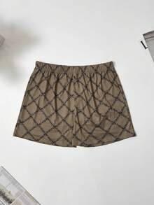 男士透气睡裤四件套，黑金奢华系列，高端印花弹力舒适平角内裤，宽松版型，透气，细腰带 - 彩色 - 查看 6