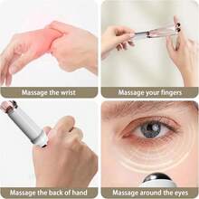 1 件 360° 旋转手部按摩工具，5 颗磁珠指压，改善血液循环，缓解腕部压力和疼痛，手掌和腕部滚轮手指按摩器，放松肌肉和纤细手指，生日礼物，母亲节礼物，长辈礼物 - 多色 - 查看 8