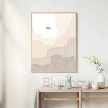 1 pezzo cartellone con citazioni di viaggio, stampa su tela con del mondo e disegno a linee, quadro moderno bohémien, decorazione parete per soggiorno, opzione con cornice