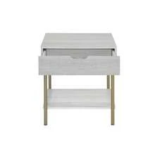 Mesa auxiliar cuadrada Whitman - Blanco - 1 - Ver 8