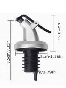 1 个防漏玻璃油瓶 - 耐腐蚀厨房容器，带密封盖，适用于芝麻油、醋和酱油 - 无铅，非常适合烹饪和装饰