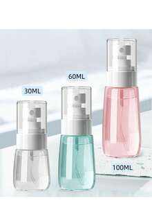 1 pezzo/2 pezzi Bottiglietta spray mini ultra fine, portatile, ricaricabile, spruzzino da viaggio in plastica per trucco, cura della pelle, toner senza profumi - disponibile in vari colori, elementi essenziali da viaggio, accessori per i viaggi, elementi essenziali da viaggio