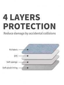 canvas artisan Shockproof PU Laptop Bag Notebook Bag Laptop Sleeve Case Compatible With Lenovo Compatible With Macbook - Multicolor - View 6